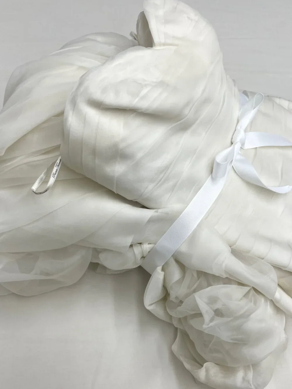 Pnina Tornai Style #4171 Kleinfeld Organza Pleated Mermaid Dress - Picture 10 of 12